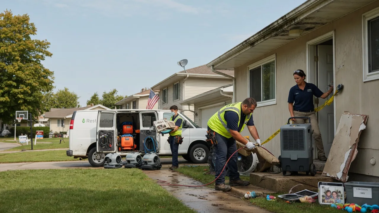 Water Damage Restoration in Sullivan, IL near me